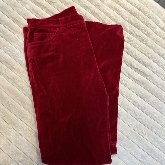 Ralph Lauren women’s red velvet jeans holiday pants size 10 - Picture 7 of 7